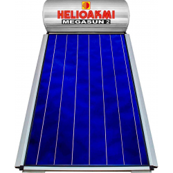 HELIOAKMI MEGASUN 2 Ηλιακός Θερμοσίφωνας Glass 160lt Διπλής Ενέργειας - 2.6τ.μ. Επιλεκτικός